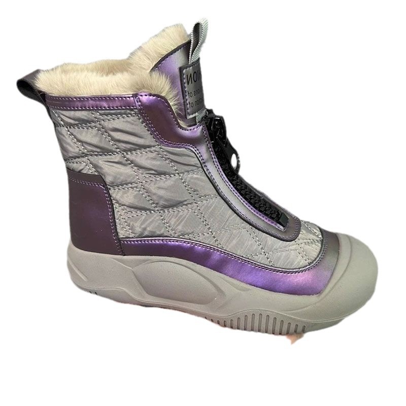 Botas de nieve de invierno para mujeres, zapatos de algodón impermeables y antideslizantes, nuevo tipo 2024 botas cortas de invierno.