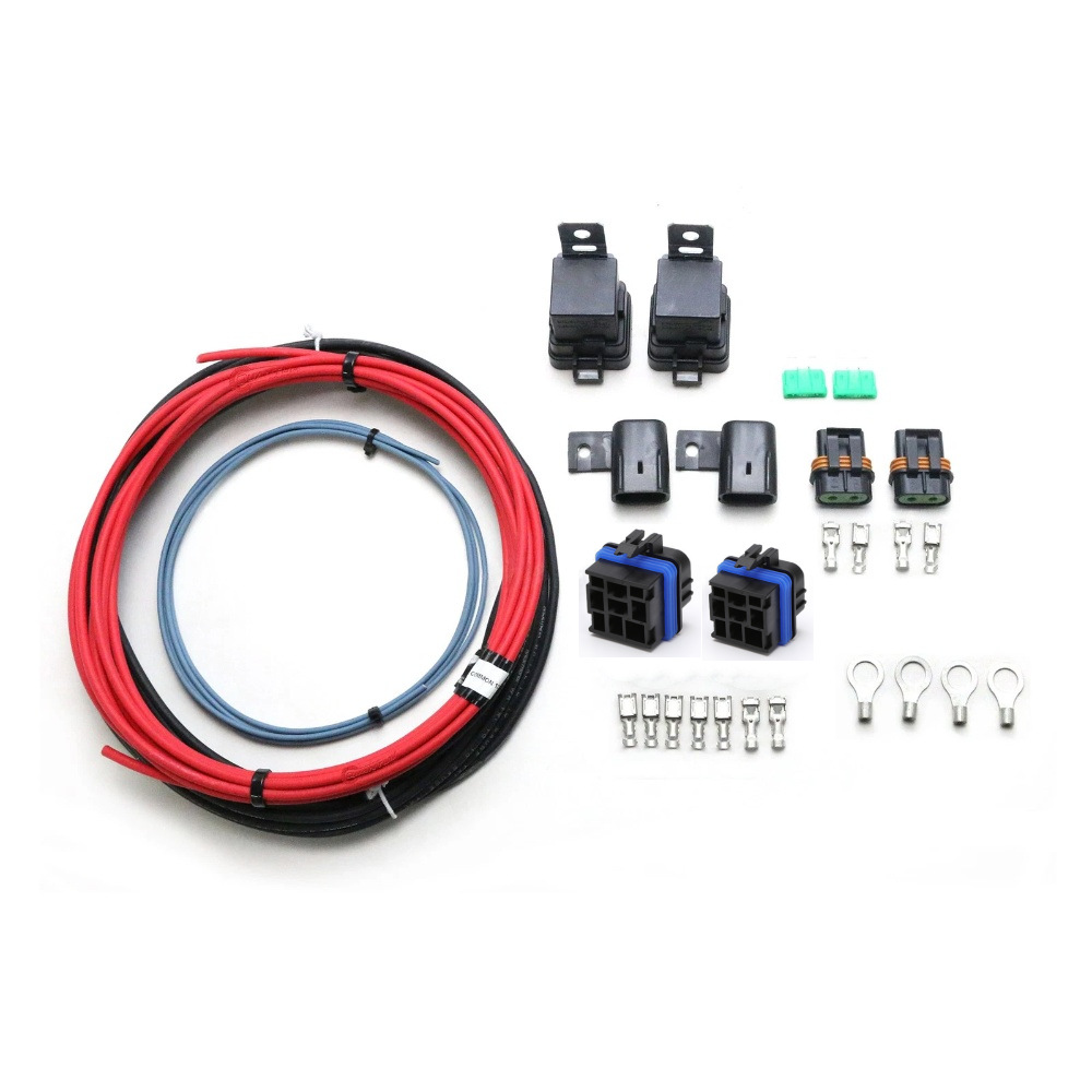 跨境商品 双燃油泵热线套件包括密封继电器接线熔断器端子 全套