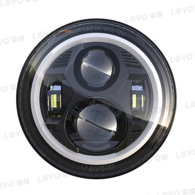 7inch Harley Headlight Led Headlight Assembly Harley Motorcycle Headlight 7inch Modified Headlight Wholesale (Motorcycle headlights, headlights) - black