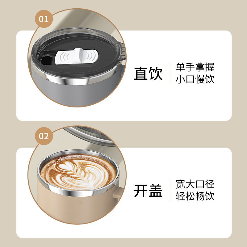 工厂定制不锈钢马克杯双层咖啡杯隔热牛奶口杯办公室茶杯日式水杯|undefined