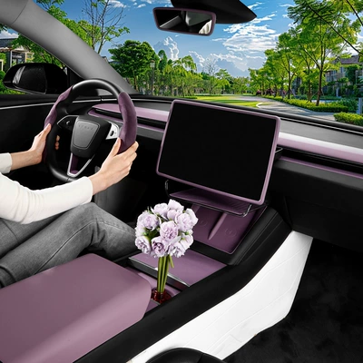 Sürətlər qutusu və əl tormozu başlıqları, Tesla Y Alcantara Armrest