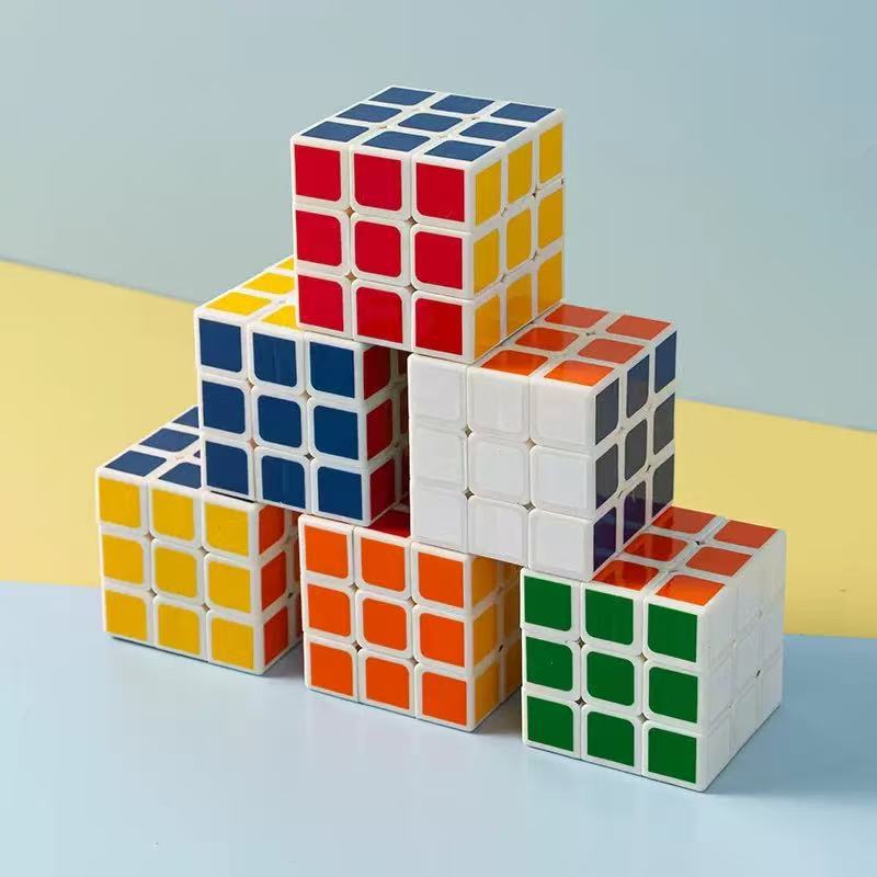 Puzzles de tercer nivel juguetes de cubo de 5.3cm bolsas independientes Rubik suave competencia de estudiantes puzzle de estudiantes de primaria