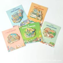 城市文创金属冰箱贴福州洛阳杭州厦门桂林三亚云南旅游景点纪念品