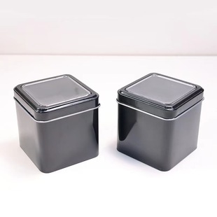 New Spot Wholesale Universal Packaging Watch Iron Box High-End Atmospheric Black Transparent Window Electronic Watch Packaging Square Box