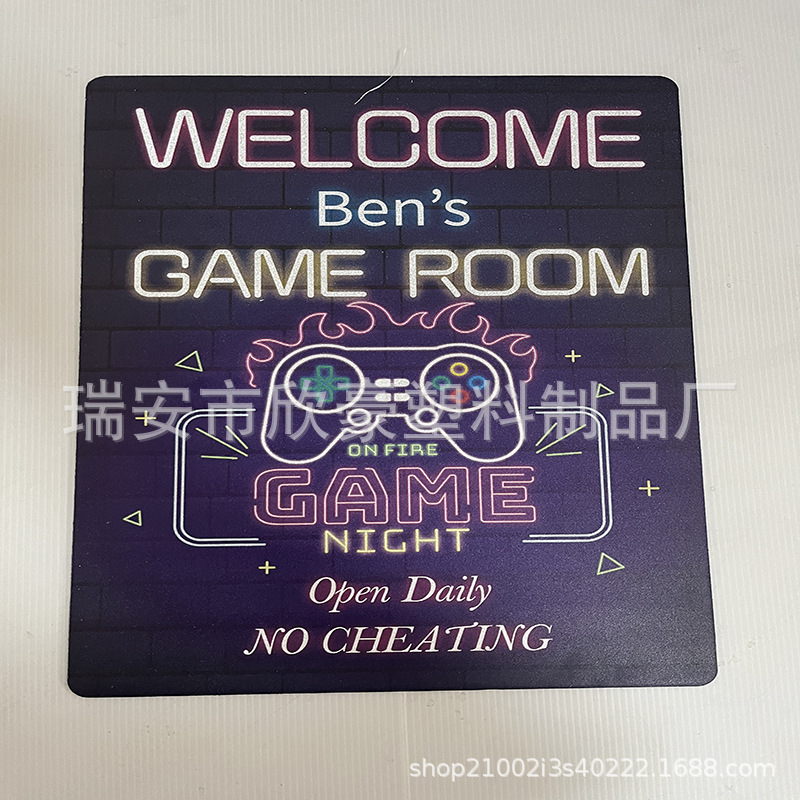 PP塑料中空板广告牌塑胶瓦楞纸板彩色印刷游戏机广告语标志牌户外