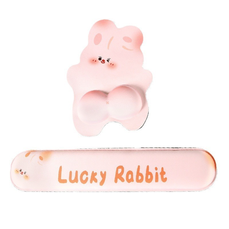 Cojín de goma natural almohadilla de ratón para muñecas de niñas lindo protector muñeca de escritorio computadora almohada de mano