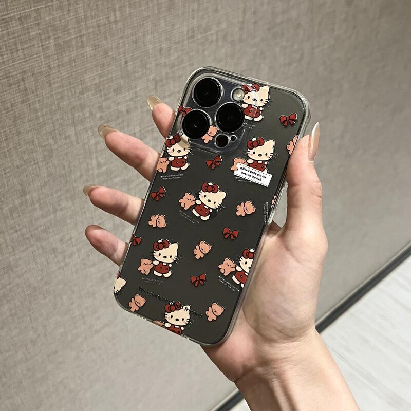 Ins-Style Cute Pet Cartoon Hello Kitty Suitable for Apple 14Promax Mobile Phone Case New Model 202316