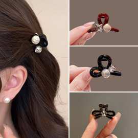 琥珀色樱桃小抓夹女2026新款发夹公主头刘海夹碎发夹子鲨鱼夹发饰