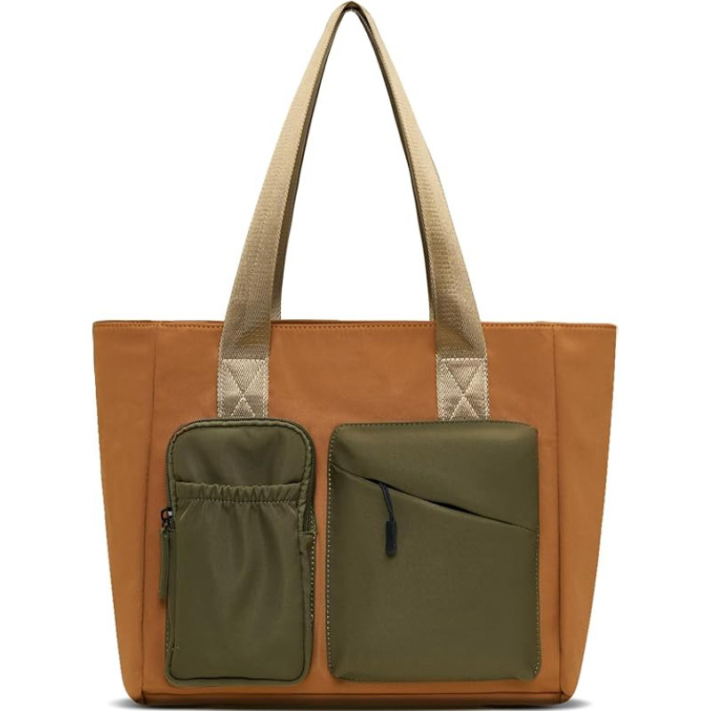 Cross-Border New Product Women's Shoulder Bag Puffer Bag Two-Piece Handbag Travel Shopping Beach Fitness Bag Tote Bag