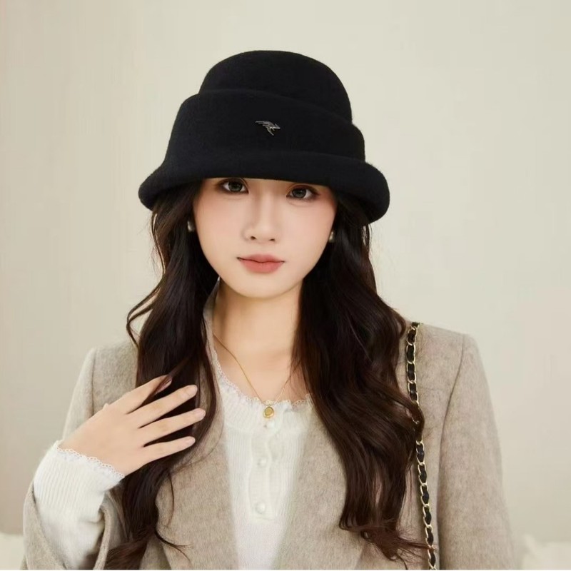 早秋新款寒冷保暖金属针织帽女显脸小甜美毛线护小礼帽潮|undefined