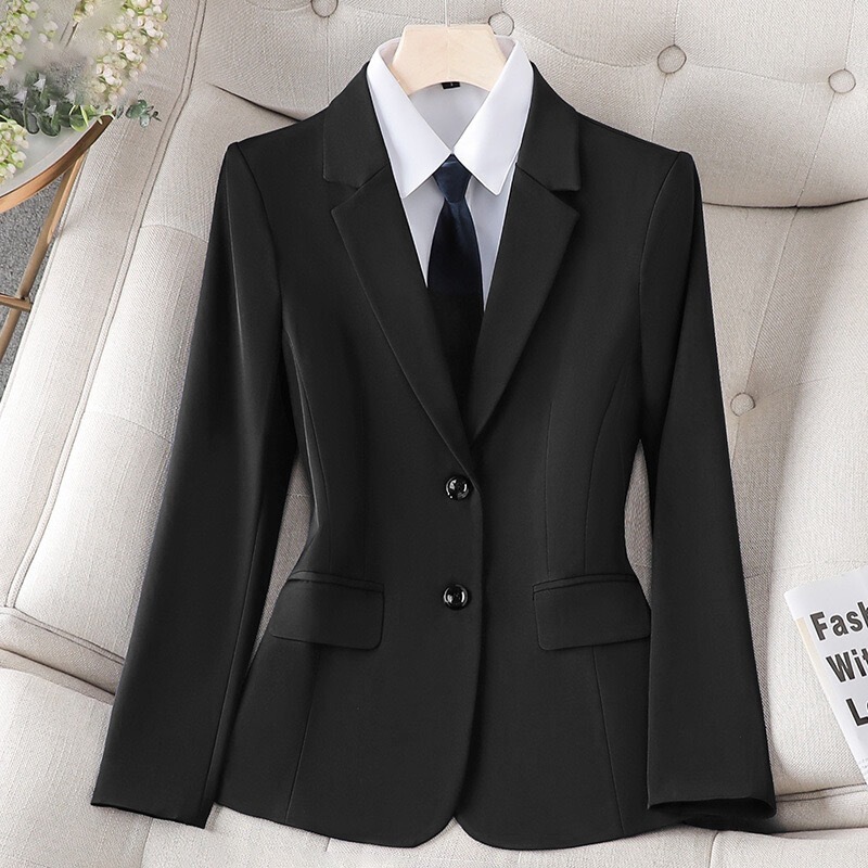 2026 New Style Women's Professional Wear Hot-Selling Elegant Blazer Black Double-Breasted Formal Suit Interview Workwear 2026 New Style Women's Professional Wear Hot-Selling Elegant Blazer Black Double-Breasted Formal Suit Interview Workwear