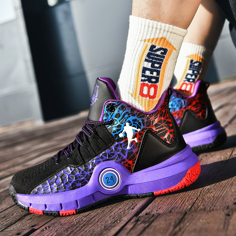 Children's No. 24 Basketball Shoes Kobe Bryant Commemorative Practical Shoes Youth Student Training Shoes Boys' Sports Shoes Girls