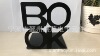 Creative personality black letter iron office iron book frame student book lift color style can be designed