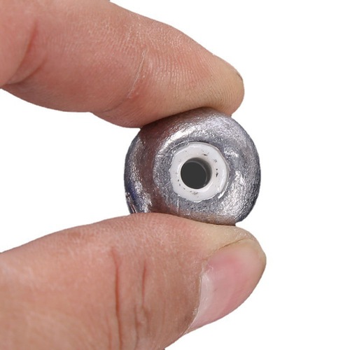 Factory wholesale fishing tackle sinkers through-hole hollow sinkers ceramic sinkers porcelain sinkers