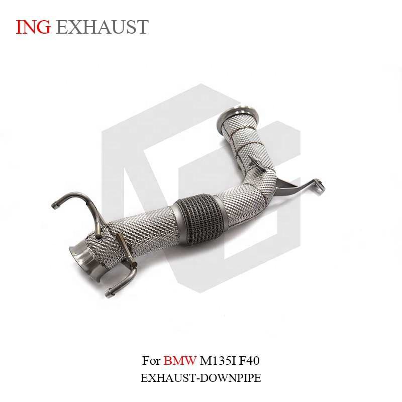 Suitable for BMW M135i F40 with hood stainless steel muffler exhaust system downpipe