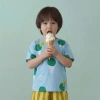12 Slowly Ice Cream-Pink Blue (Short Sleeve)