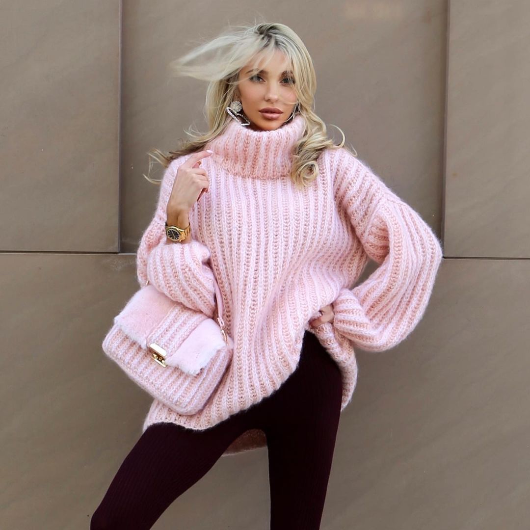 Sweater Tops Type Wholesale Women's Simple Style Solid Color Long Sleeve Sweaters & Cardigans
