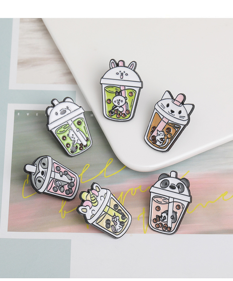 6g Weight Brooches Classification Daily Occasion Alloy Material Cute Pin Animal Alloy Enamel Women'S Brooches