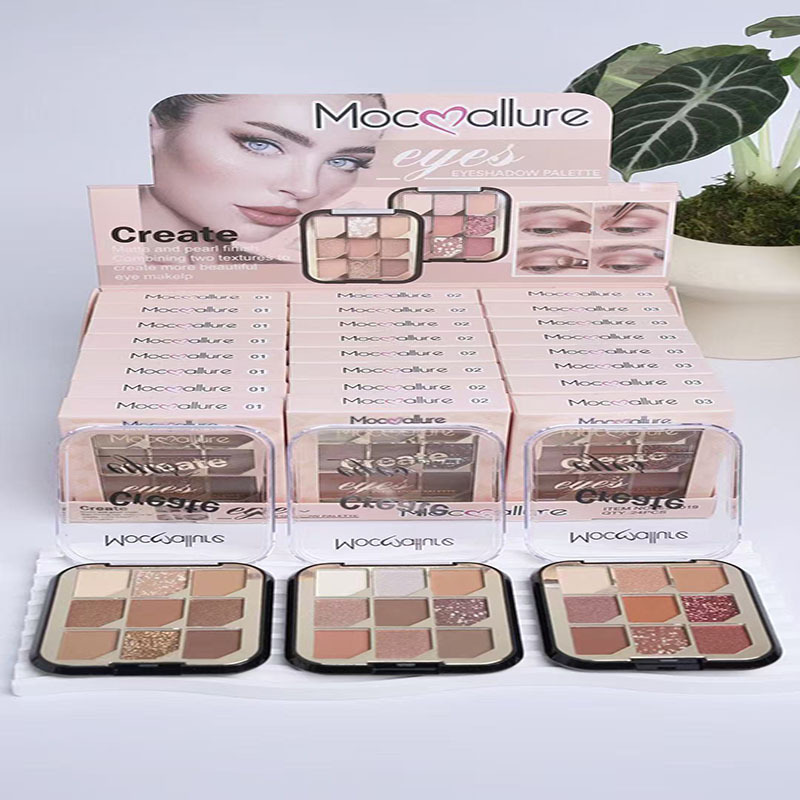 Mocoallure nuevo comercio exterior transfronterizo limpieza blush nueve colores perla mate oro cebolla polvo amor plato de sombra de ojos