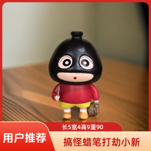 打劫小偷蒙面蜡笔小新周边手办公仔摆件车载创意装饰送朋友礼物