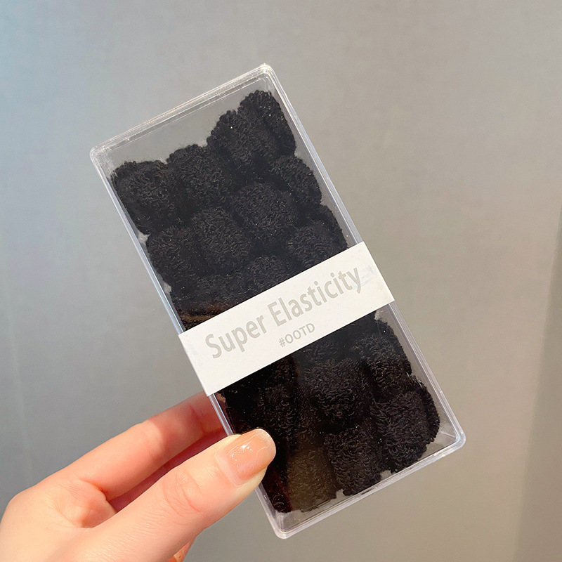 Cuerda de pelo grueso Bola de las mujeres banda de pelo alto elástico durable banda de goma sin costura lazo de pelo cuerda de pelo de alta Cola de Caballo tocado