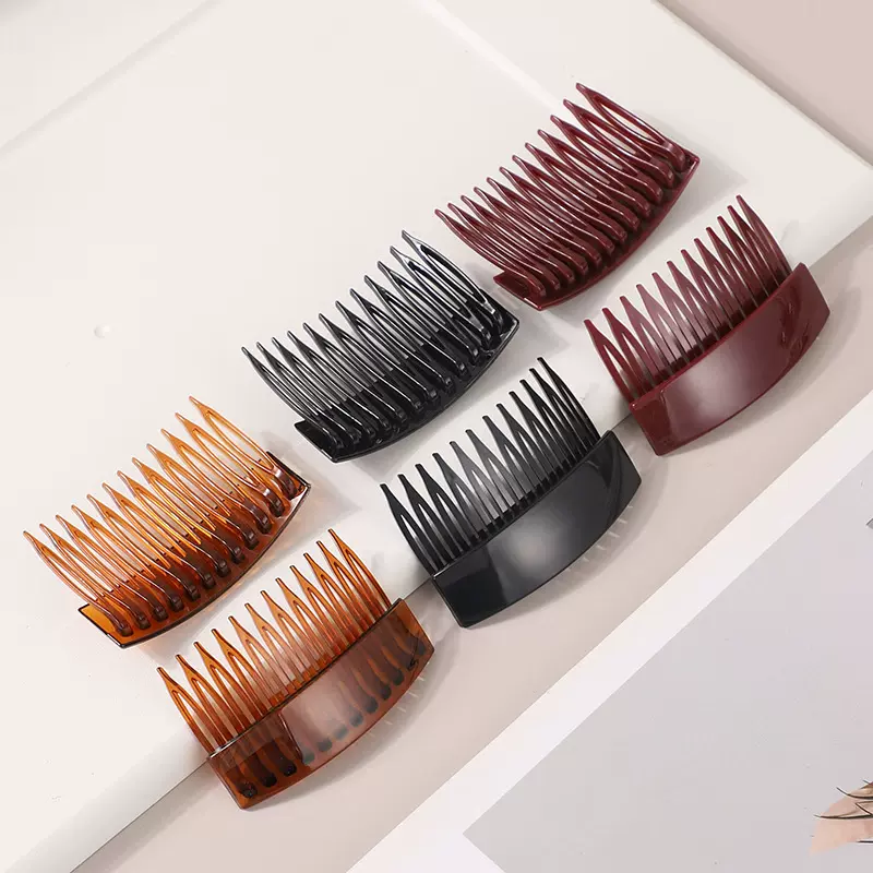 DIY发卡插梳刘海碎发韩国盘头发倒插头饰带齿梳子儿童女网红发梳