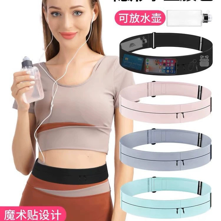 Спортивная поясная сумка для бега с креплением для бутылки и телефона, мужская, легкая, водонепроницаемая, для фитнеса и марафона