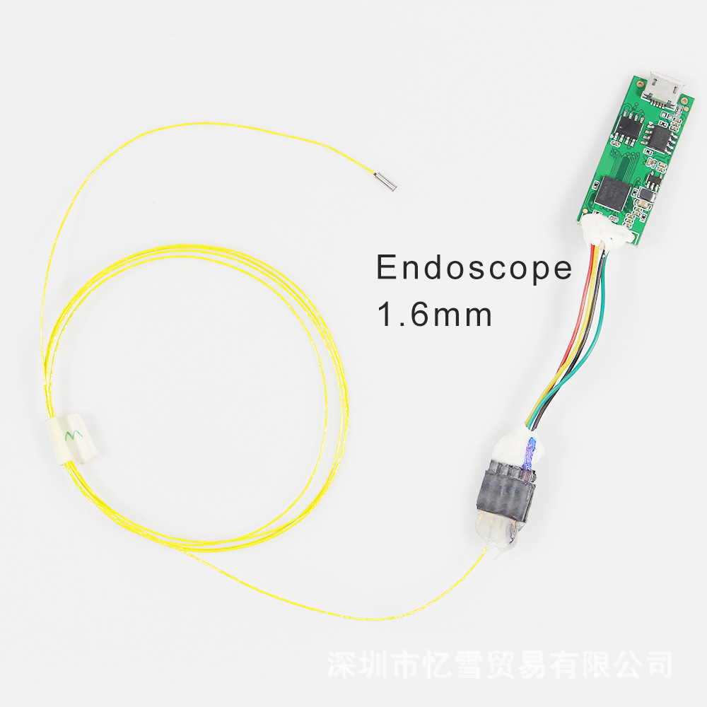 1.6 mm diameter medical endoscope 1.6 megapixel OV6948 core sensor 30fps high frame rate