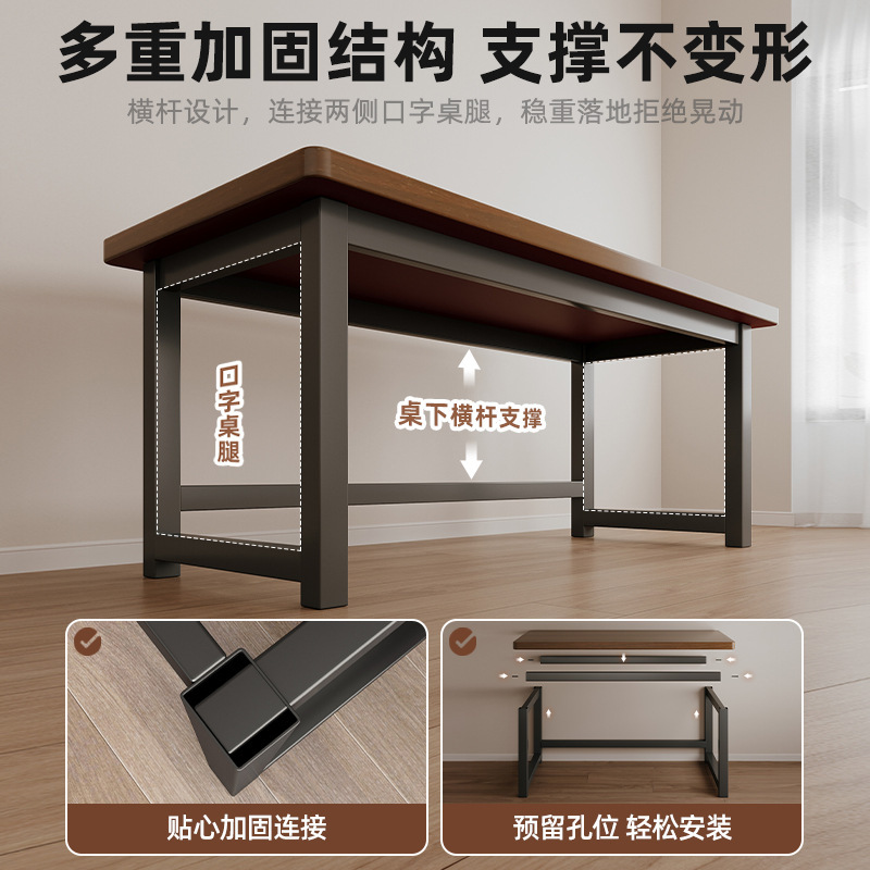 Escritorio de computadora, dormitorio de escritorio, escritorio de estudio para estudiantes en casa, escritorio simple para adultos, mesa rectangular, banco de trabajo