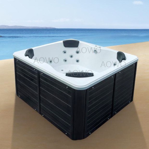 Villa piscina al aire libre SAP bañera termostática masaje de surf acrílico bañera de spa masaje inteligente bañera de 4 personas