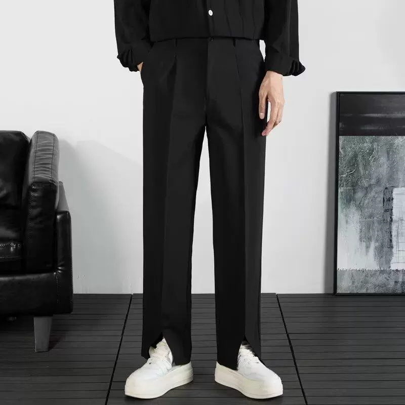 High quality summer trousers, suit, slim fit