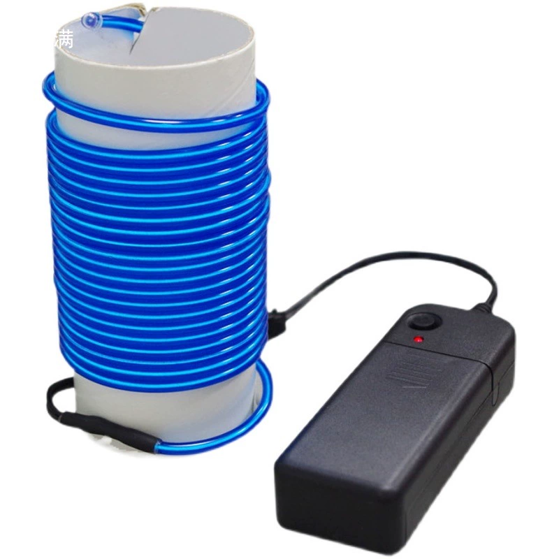 Неоновая световая LED лента для самоделок с холодным светом, ультратонкая, USB аккумулятор, светодиодная световая лента, световой ряд