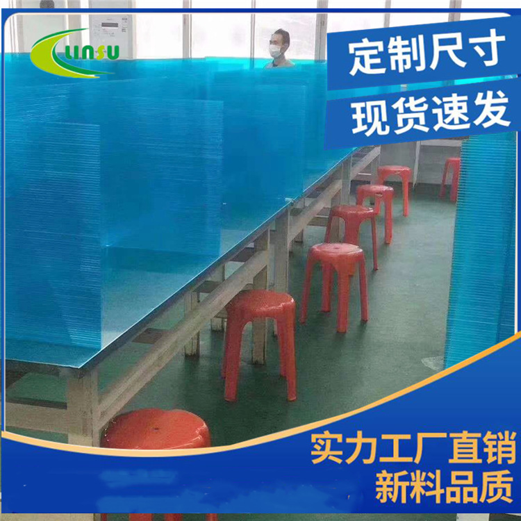 温州厂家销售防紫外线透明PC中空采光板材 车棚雨棚10mm阳光板