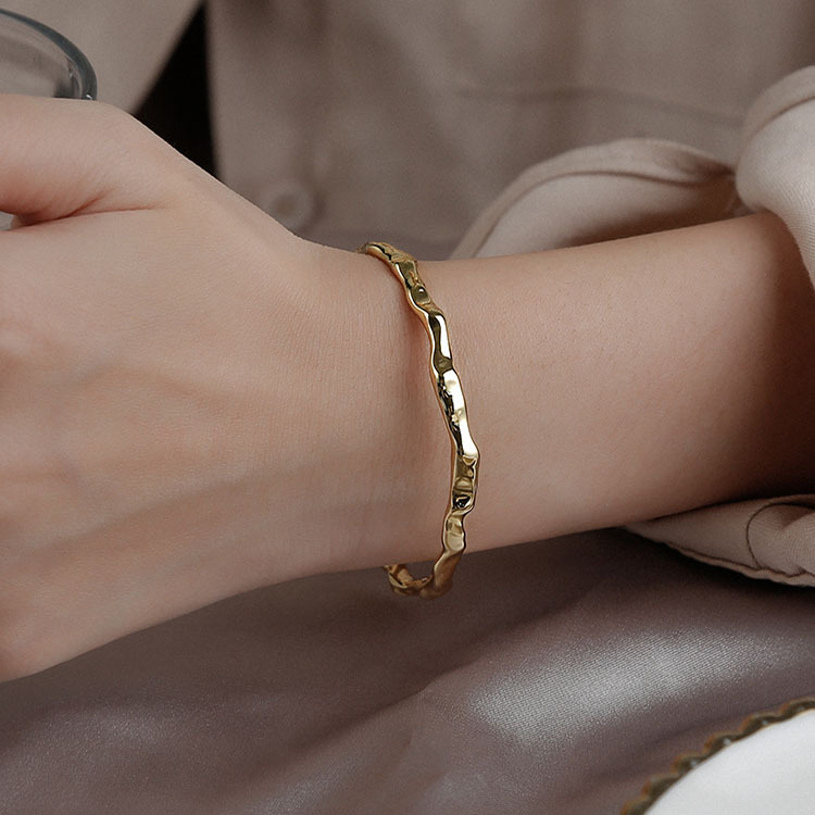 Geometric Sunburst Charm Bracelet For Women Adjustable Open Style_voghion.com