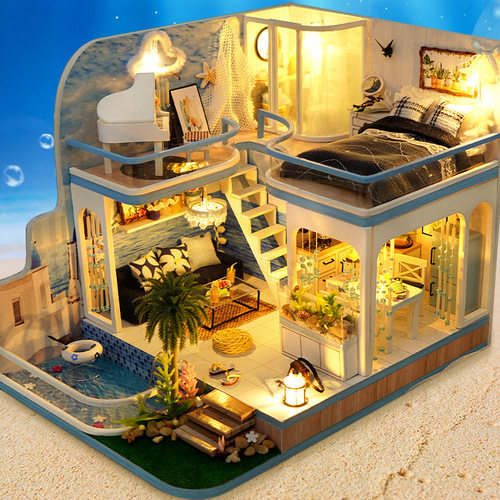 Tianyu diy cabin hand-assembled house model toy creative cabin model wholesale