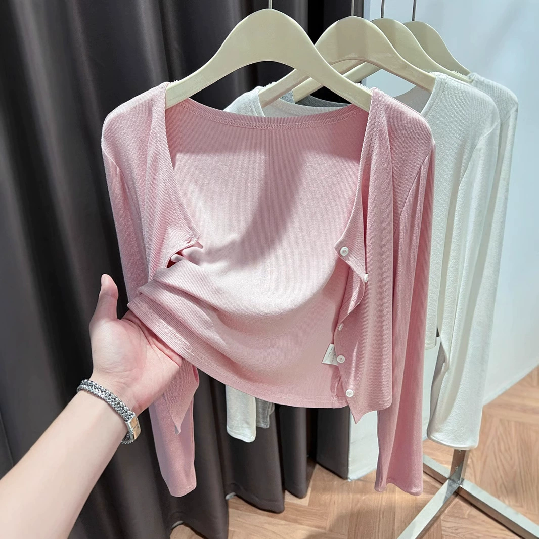 Вязаный тонкий кардиган, slips dress, куртка летняя осенняя, стиль высокого качества