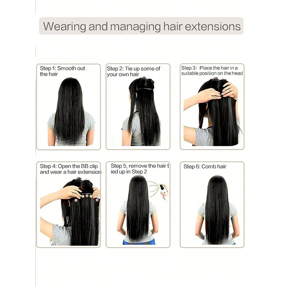 80 cm de extensión de pelo de peluca cinco tarjetas de una pieza de cabello de fibra química de cabello de alta temperatura cabello de cabello largo rizado