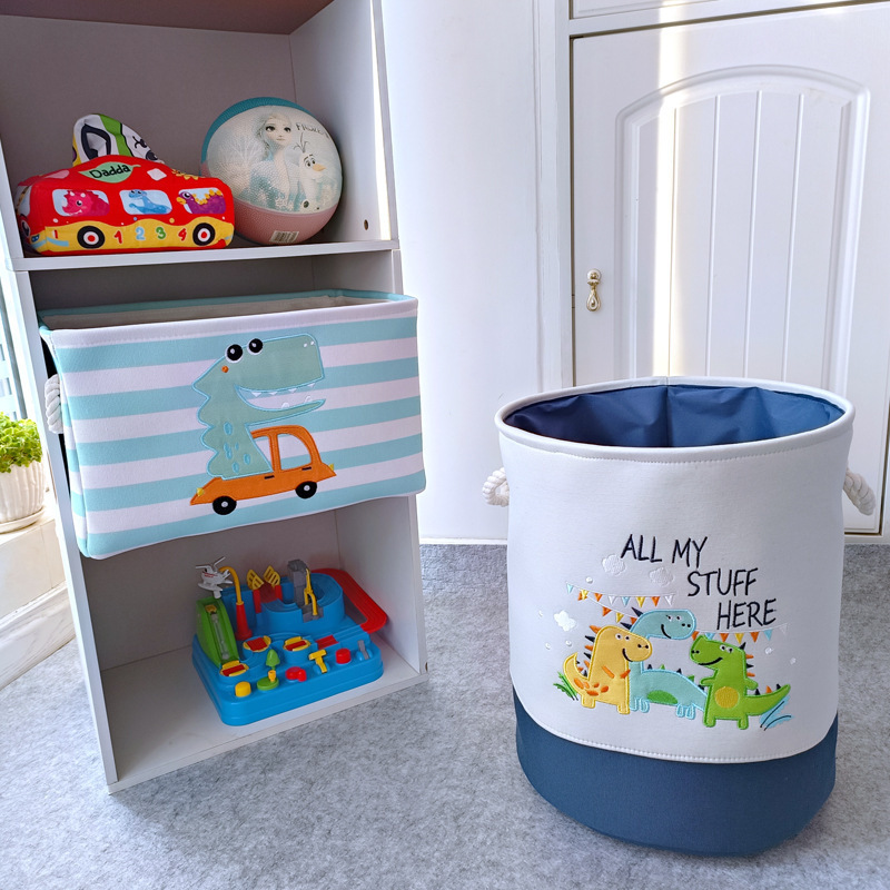 子供のおもちゃはかごの布芸を収納して、赤ちゃんのぬいぐるみの収納かごの漫画の大容量の収納ボックスの桶を厚くします。|undefined