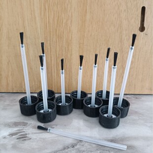 New Black White 18 Teeth 20 Teeth 22 Teeth Liquid Brush Cover Plastic Spiral Bottle Cover Liquid Brush Cover Hair