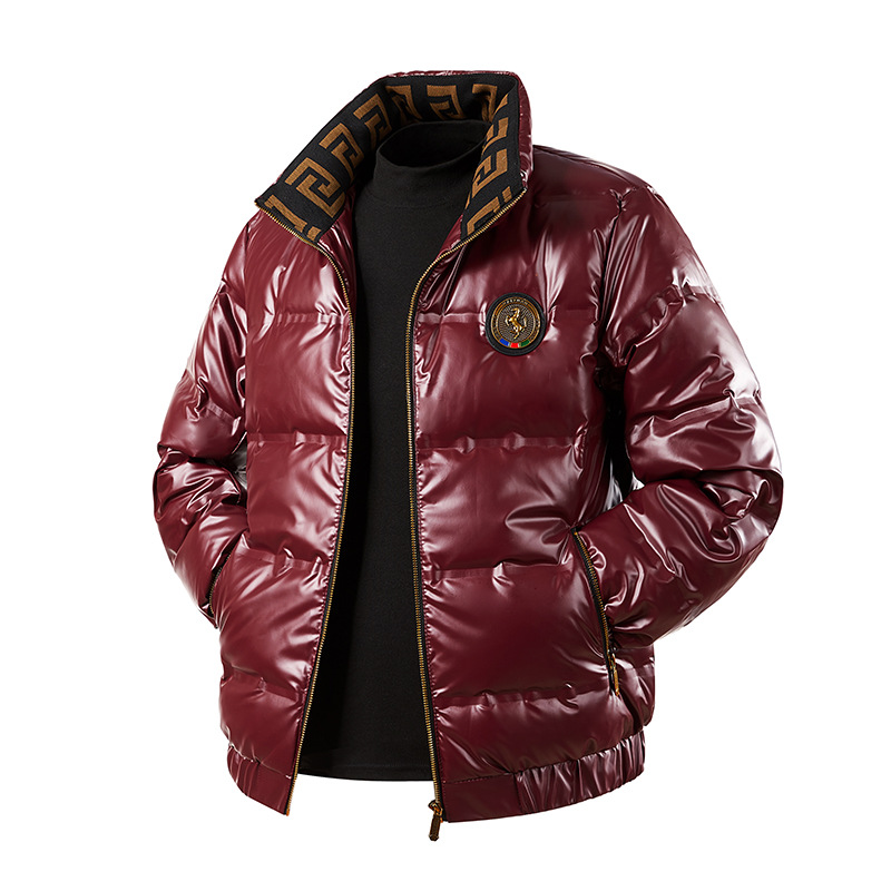 Winter New Men's Fashion Trend Stand-up Collar Jacket Versatile Casual Solid Color Jacket_viptrois.com