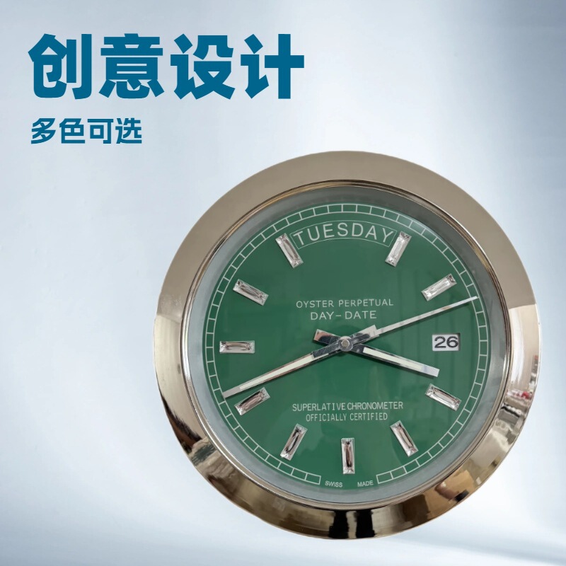 14inch New Model Wall-Mounted Living Room Decorative Metal Luminous Wall Clock, Light Luxury with a High-End Feel, Hot-Selling in Foreign Trade and Cross-Border Sales 14inch New Model Wall-Mounted Living Room Decorative Metal Luminous Wall Clock, Light Luxury with a High-End Feel, Hot-Selling in Foreign Trade and Cross-Border Sales