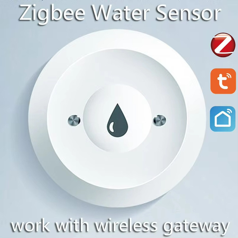 Tuya Smart Zigbee Water Leak Sensor Water Level Detection Mobile Phone Monitoring Water Leakage Home Security Home Use