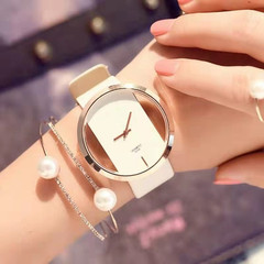 外貿兩件套跨境時尚韓版潮流個性鏤空女士手錶情侶表石英女表