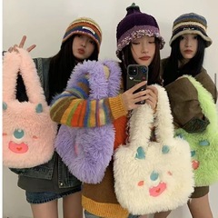 かわいいモンスター漫画ぬいぐるみバッグ大容量女子学生シングルショルダーバッグトートバッグプレゼントins风