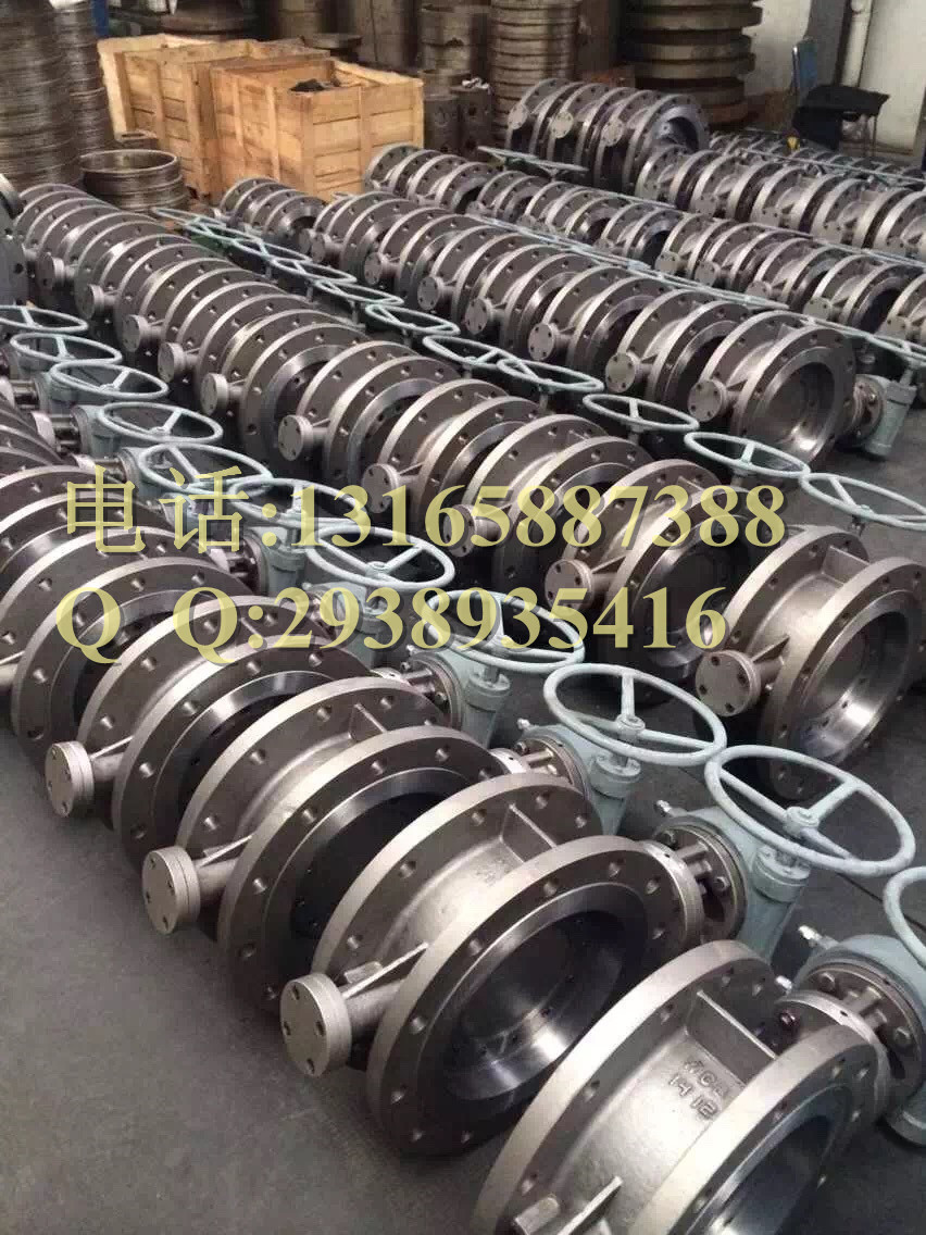 铸钢法兰硬密封蝶阀D343H-10/16/25压力铸钢硬密封蝶阀均有现货