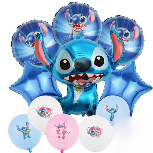 New style Shiddai aluminum membrane balloon set cartoon balloons children's birthday decoration balloon party decoration wholesale