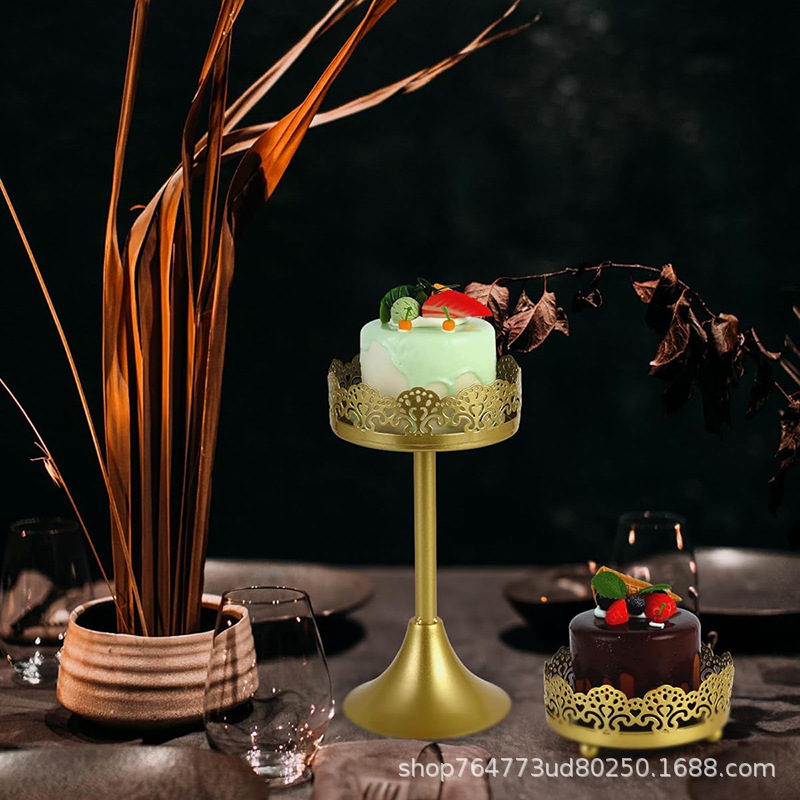 Soporte de postre soporte de exhibición decoración pastel postre pastelería bandeja comida fría resto soporte de mesa tarde té merienda stand image 3