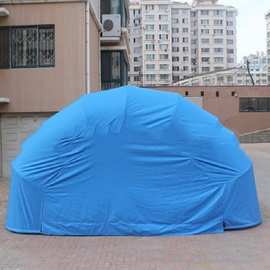 龙煤 加厚加棉保暖车罩 移动折叠伸缩车库 车罩帐篷