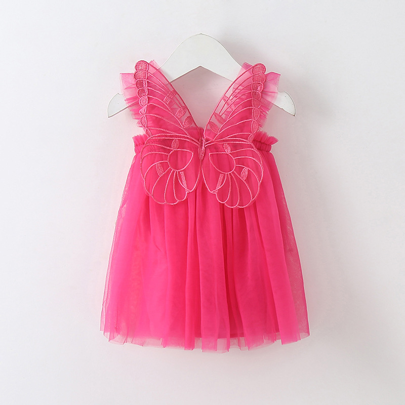 Princesa Color Sólido Fibra De Poliacrilonitrilo Vestidos Para Niñas display picture 8