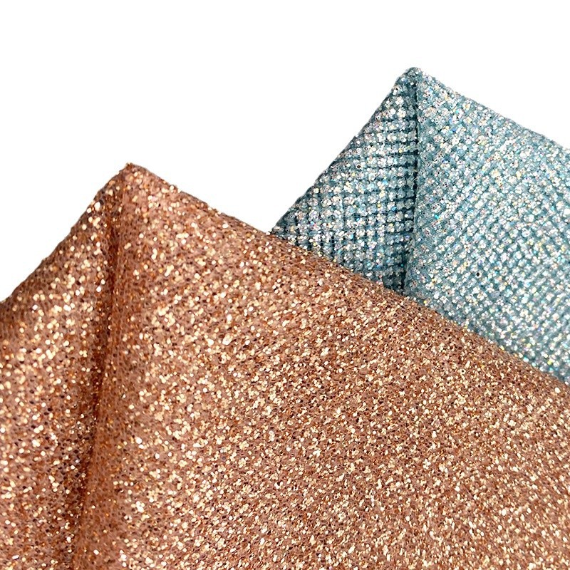 Comercio extranjero transfronterizo venta caliente polvo pulverizado hilo de malla polvo parpadeante vestido de boda tela de vestido de noche esquinilla de polvo pulverizado hilo de malla